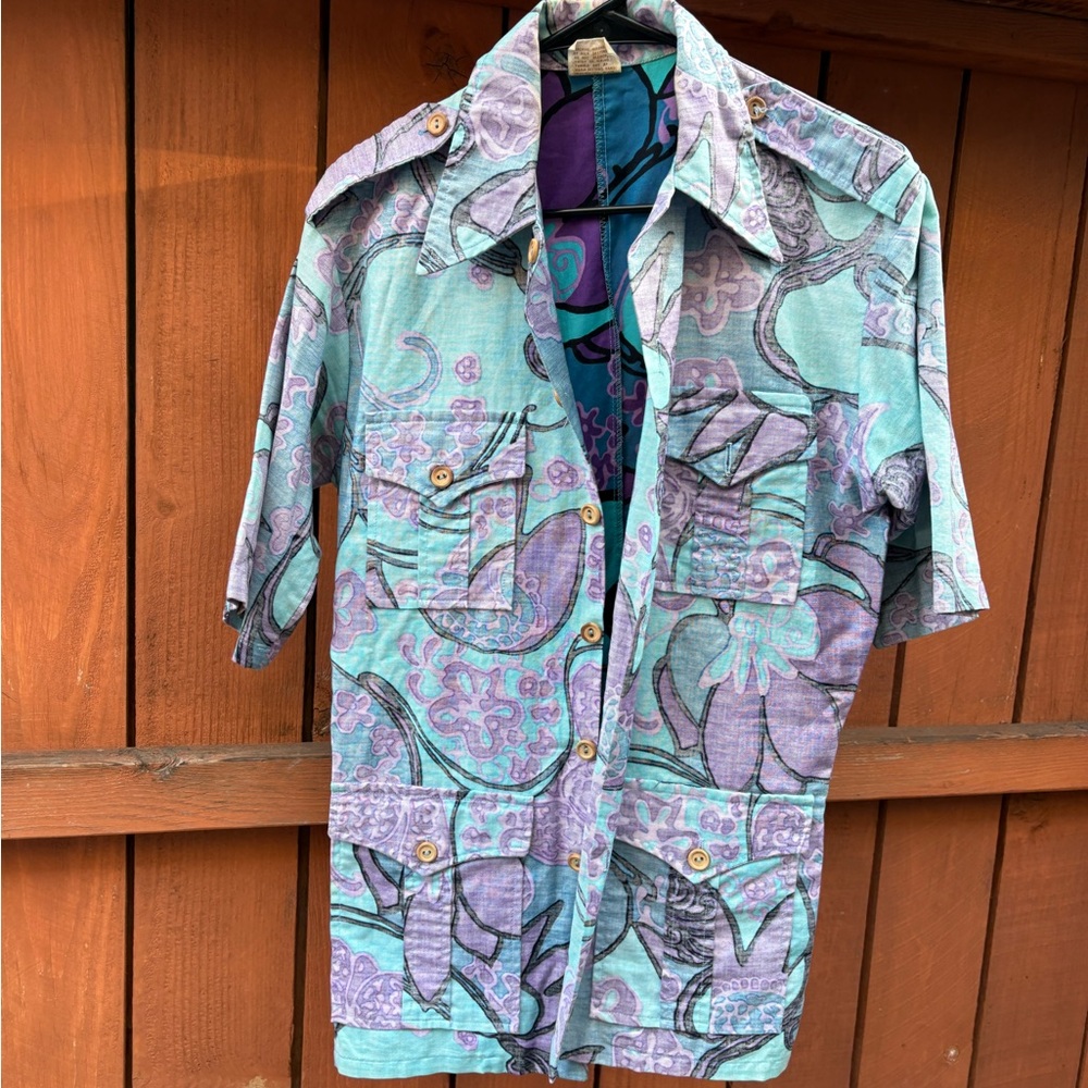 Barefoot paradise men vintage inside out shirt